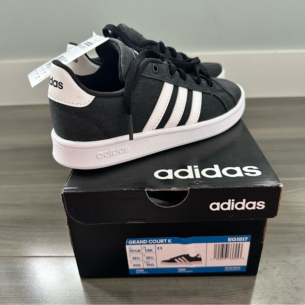 NEW Adidas Grand Court Kids Sneakers, Size 13.5